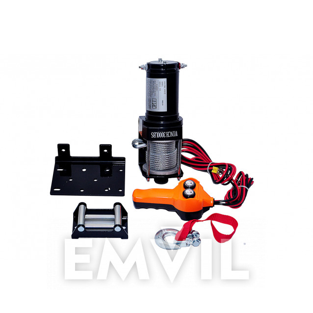 Лебідка електрична 12В 1360кг 3000lb (12-030)