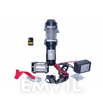 Лебёдка электрическая 12В 2041кг 4500lb беспроводной пульт (12-045) для квадроциклов