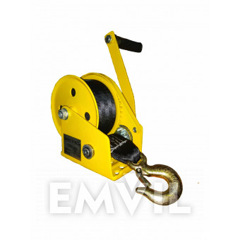 Лебідка барабанна BHW 545кг з ременем 8м (11-053)